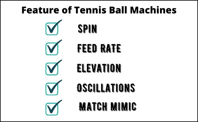 feature of superlative tennis ball machine